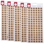 480 stickers lettres majuscule & minuscule de scrabble en liège