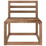 vidaXL Salon de jardin 6 Pièces Marron Bois de pin imprégné