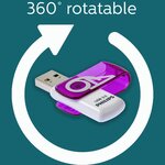 Philips clé usb 3.0 vivid 64 go blanc et violet