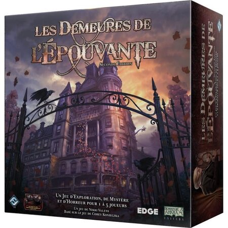 Les Demeures de l'Epouvante : 2e édition - Asmodee - Jeu de société - Jeu de plateau coopératif