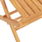 vidaXL Ensemble à dîner de jardin 5 Pièces Bois de teck massif