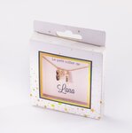 Collier prénom lana avec pendentif chat