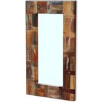 vidaXL Miroir Bois de récupération massif 80 x 50 cm