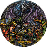 Pièce de monnaie en Argent 7 Dollars g 93.3 (3 oz) Millésime 2023 Dragonlance Chronicles DRAGONS OF AUTUMN TWILIGHT