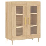 vidaXL Buffet haut Chêne sonoma 69 5x34x180 cm Bois d'ingénierie