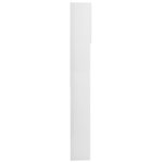 vidaXL Meuble de machine à laver Blanc brillant 64x25 5x190 cm