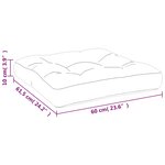 vidaXL Coussin de palette motif à carreaux rouge tissu