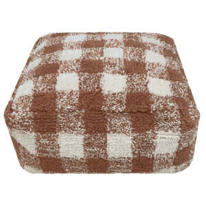 Pouf Vichy café 20 x 40 x 40 cm