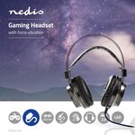 Casque Gamer | Tour d'oreille | Retour de Force | Lampe LED | Connecteurs USB et 3,5 mm