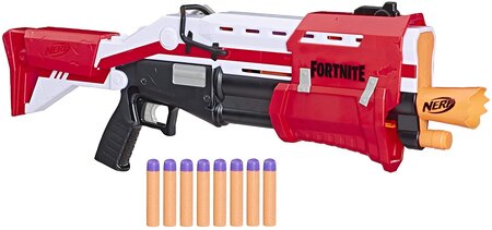 Pistolet fortnite TS et Flechettes Mega Fortnite Officielles rouge blanc noir
