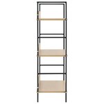 vidaXL Bibliothèque à 3 niveaux Chêne 60x27 6x90 5 cm Aggloméré