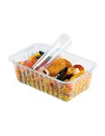 (1 lot  de 600) barquette scellable transparente barquette grand format 2000cc