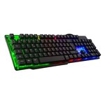 THE G-LAB Clavier Gaming KEYZ-NEON - Rétroéclairé - Filaire - 19 touches anti-ghosting - 12 raccourcis multimédia