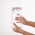 Bocal en verre pour conserves à clip 3 litres - vogue -  - verre3 x285mm