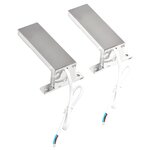 vidaXL Spots vers le bas pour miroir 2 Pièces 2 W Blanc froid