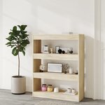 vidaXL Bibliothèque/Cloison Chêne sonoma 80x30x103 cm Bois ingénierie