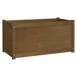 vidaXL Jardinières 2 Pièces Marron miel 100x50x50 cm Bois de pin massif