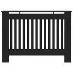 vidaXL Cache-radiateur Noir 112x19x81 cm MDF