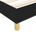vidaXL Sommier à ressorts de lit Noir 140x190 cm Tissu