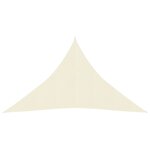 vidaXL Voile d'ombrage 160 g/m² Crème 2 5x2 5x3 5 m PEHD