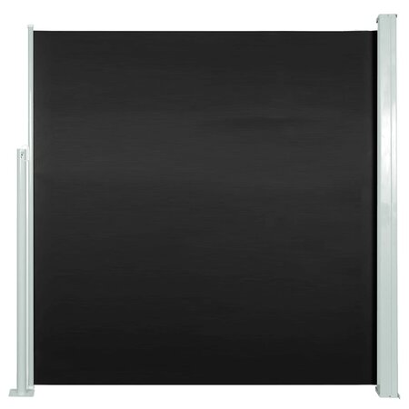 vidaXL Auvent latéral rétractable de patio 140x300 cm Noir