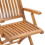 vidaXL Ensemble de salle à manger de jardin 5 Pièces Bois de teck massif