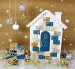 Grand Calendrier de l'avent en bois en attendant Noël 42 cm