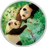 SPRING Panda Four Seasons 30g argent monnaie 10 Yuan China 2023