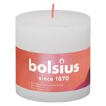Bolsius Bougies pilier rustiques Shine 3 Pièces 100x100 mm Blanc nuageux