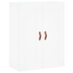 vidaXL Buffet haut Blanc 69 5x34x180 cm Bois d'ingénierie