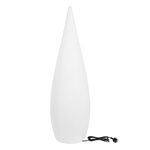 Lampadaire ext filaire classy w150 blanc polyéthylène h150cm