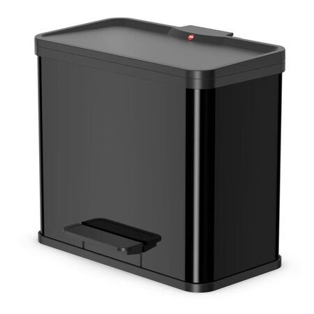 Hailo Poubelle à pédale Oko Trio Plus Taille L 3x9 L Noir 0633-260