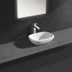 GROHE Mitigeur lavabo monocommande Eurostyle 23570003 - Bec fixe - Limiteur de température - Economie d'eau - Chrome - Taille XL