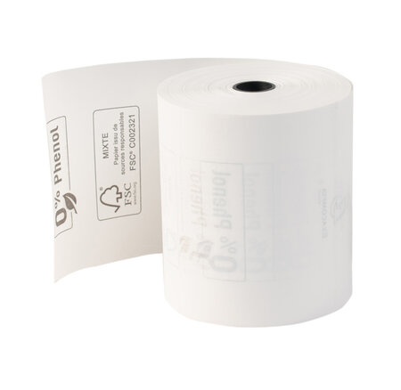Bobine Pour Tickets De Caisse 80x72- 76m - 1 Pli Thermique 48m2 Sans Phenol - X 30 - Exacompta