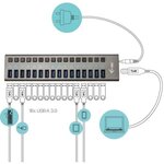 I-tec hub 16 port - 90 w - usb 3.0