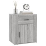 vidaXL Table de chevet Sonoma gris 50x36x60 cm Bois d'ingénierie