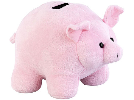 Tirelire Cochon Sonore En Peluche