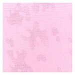 Tissu double gaze de coton 50 x 130 cm - 130 g / m² - rose et hot foil