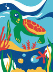 Tableau peinture au numéro pour enfant Tomy la tortue