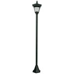 Luxform lampe led solaire de jardin à piquet casablanca noir 31159