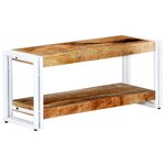 vidaXL Meuble TV 90 x 30 x 40 cm Bois massif de manguier