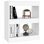 vidaXL Bibliothèque/Séparateur de pièce Blanc 60x30x72 cm