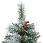 vidaXL Sapin de Noël artificiel avec pommes de pin et baies 180 cm