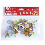 Autocollants mousse EVA pour Calendrier de l'Avent - Chiffres holographiques