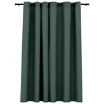 vidaXL Rideau occultant Aspect de lin avec œillets Vert 290x245 cm