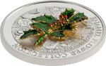 Pièce de monnaie en Argent 5 Dollars g 31.1 (1 oz) Millésime 2021 Enamel Flower Collection HOLLY