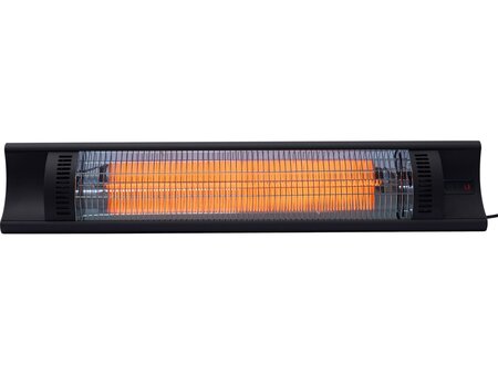 Chauffage électrique radiant en fibre de carbone "Bola" - 2000W - Noir