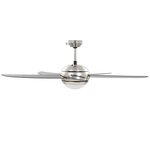 vidaXL Ventilateur de plafond orné avec lampe 128 cm Marron