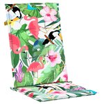 vidaXL Coussins de chaise à dossier haut 6 Pièces multicolore tissu