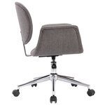 vidaXL Chaises pivotantes à manger lot de 6 gris tissu